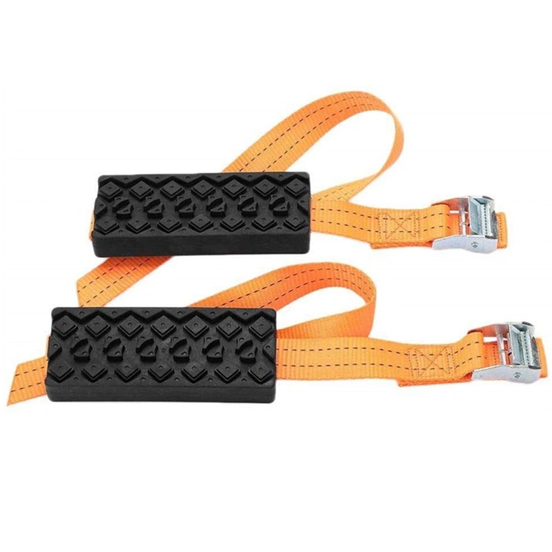 2PCS Car Universal Tire Belt Snow Chains Anti-Skid Autocross Outdoor Roadway Safety Snow Ground Driving Tool Wyz13105